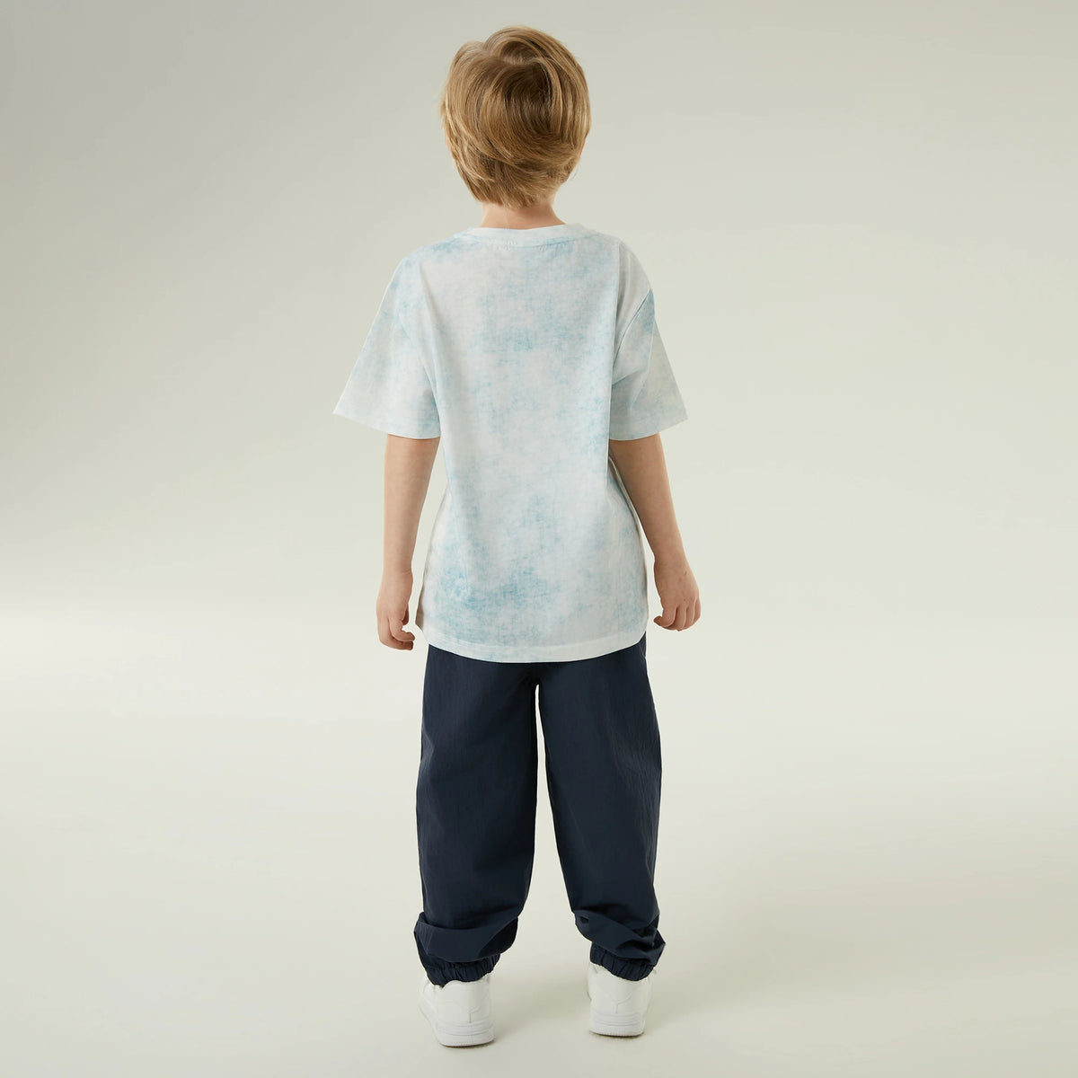 تيشيرت كاجوال مزدوج اللون للأولاد