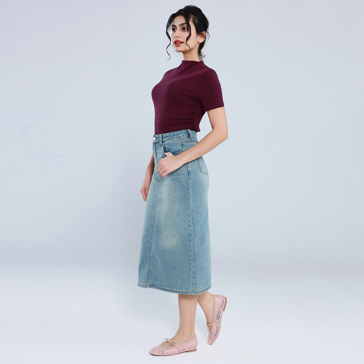 Elegant Plain T.Shirt for Women