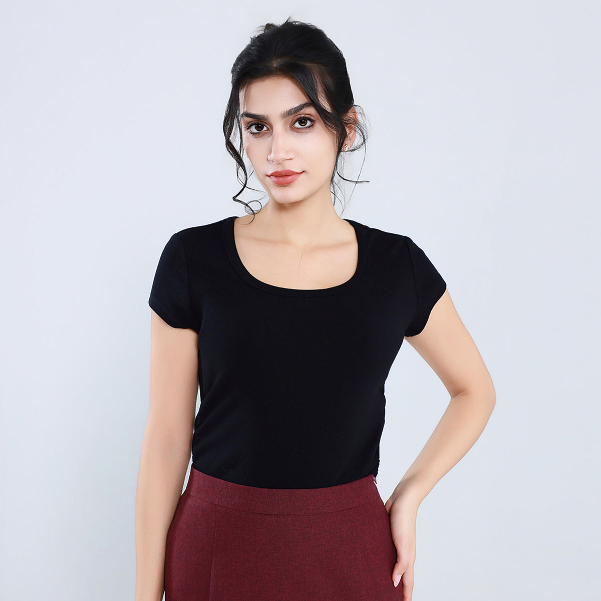 Elegant Plain T.Shirt for Women