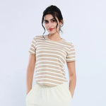 تيشيرت كاجوال مخطط للنساء