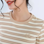 تيشيرت كاجوال مخطط للنساء