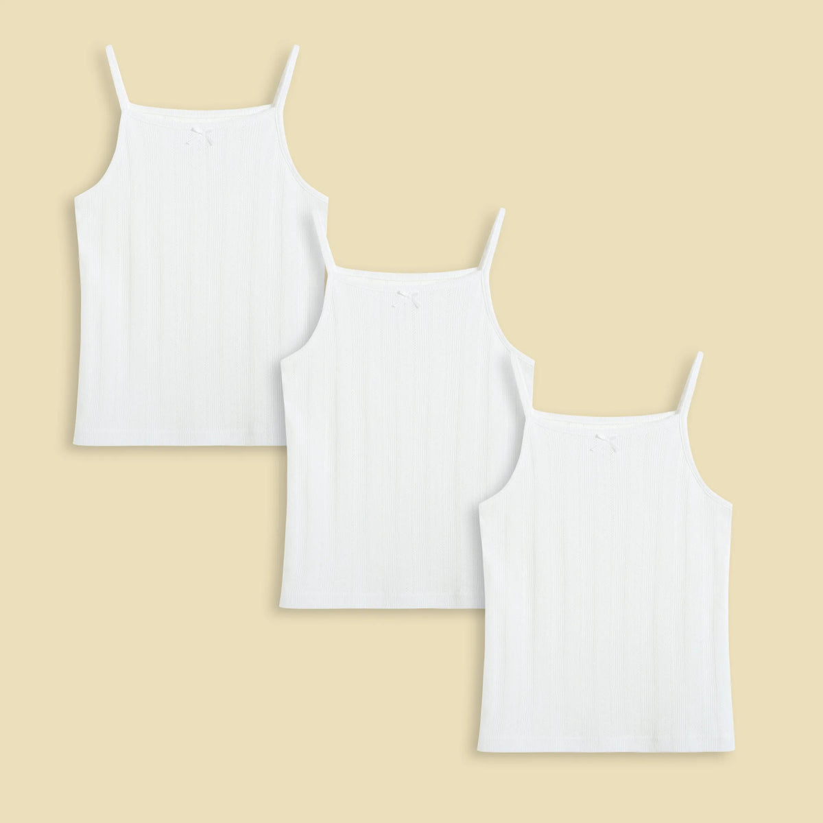 Jacquard Tank Top-3Pc For Girls