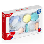 0M Multicolor 2 Teether Rattle Toys (4Pcs) for Baby Image