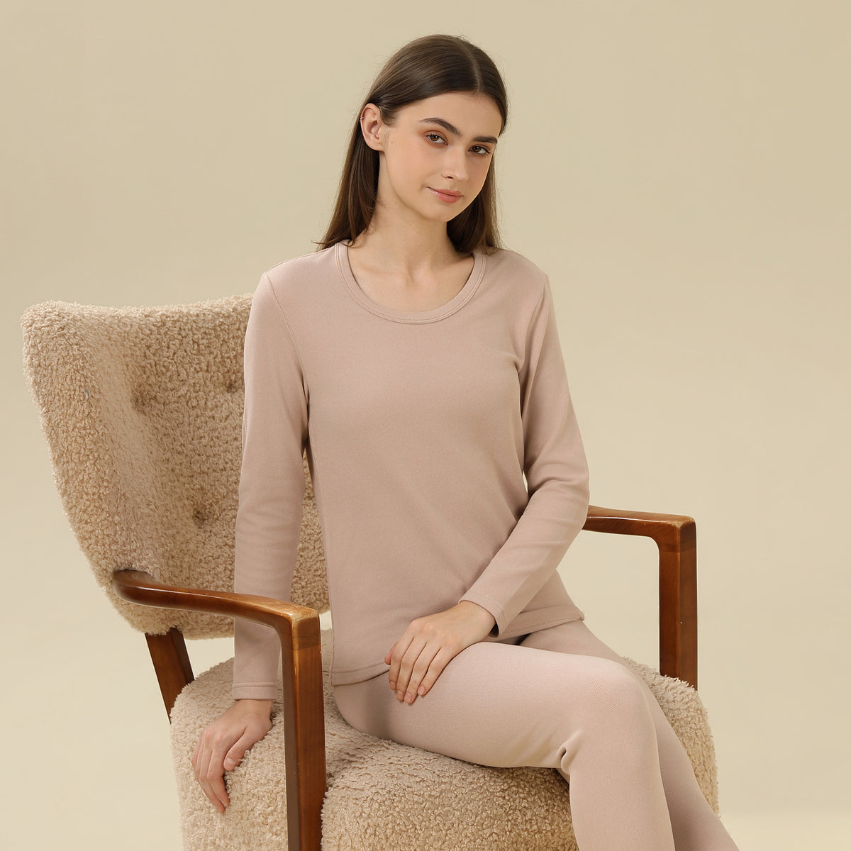 Striped Thermal Set 2Pc for Women