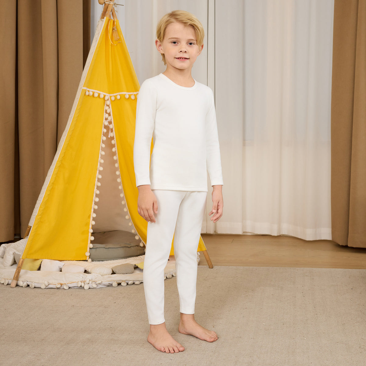 Plain Thermal Set 2P for Boys