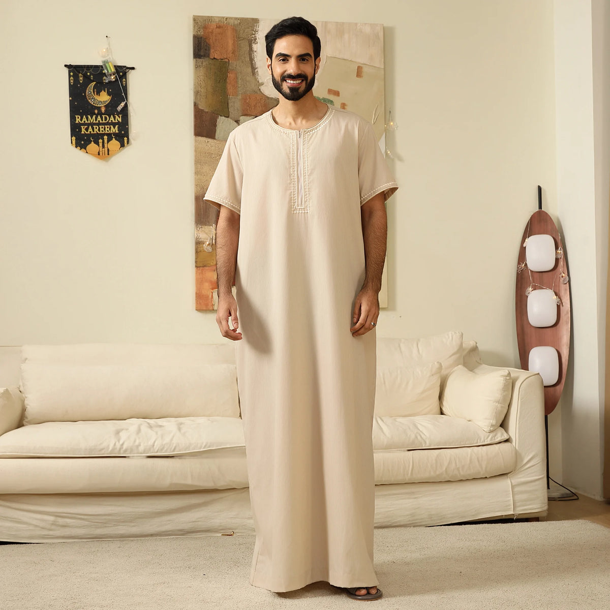 Embroidery Thoub For Men