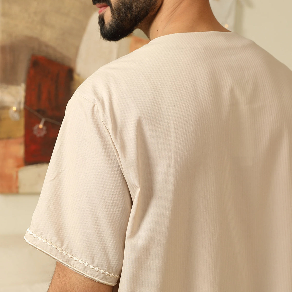 Embroidery Thoub For Men