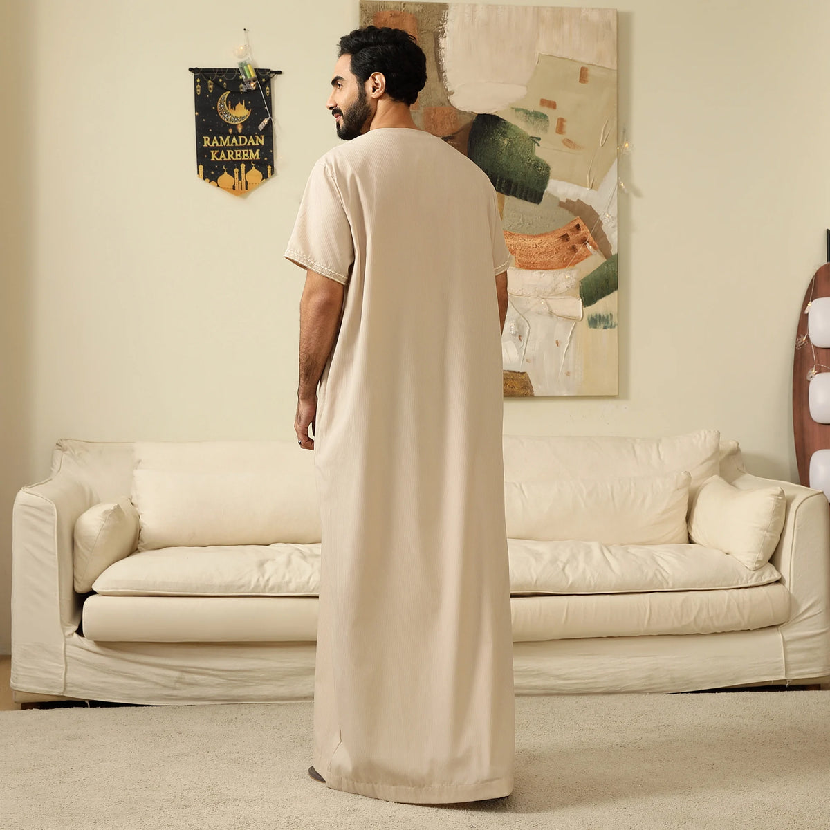 Embroidery Thoub For Men