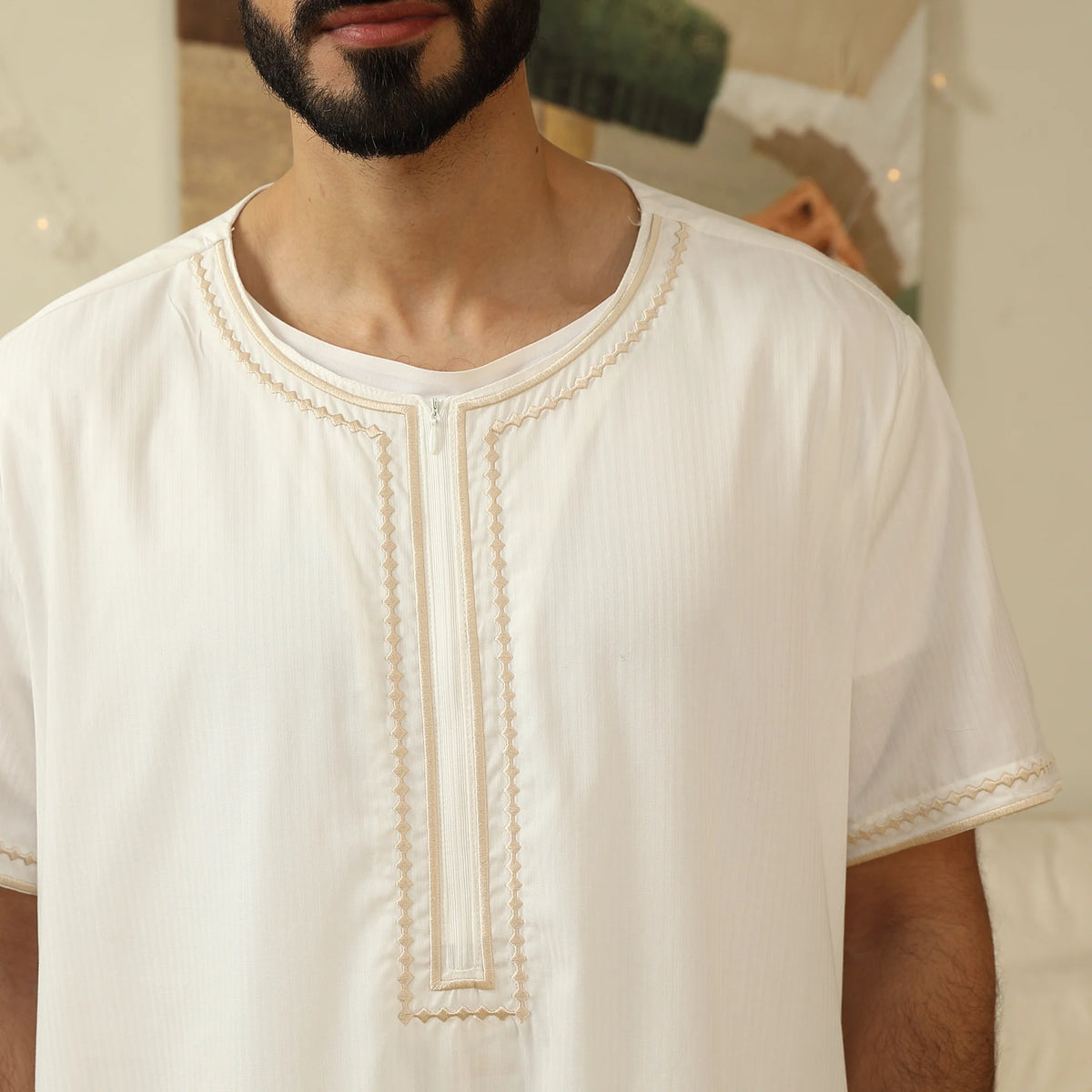 Embroidery Thoub For Men