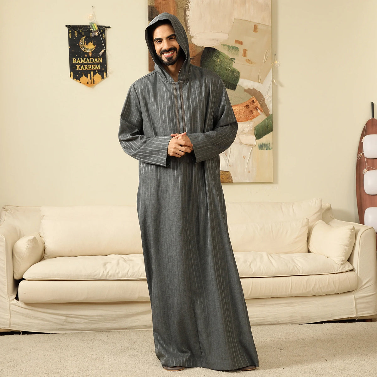 Striped Thoub For Men