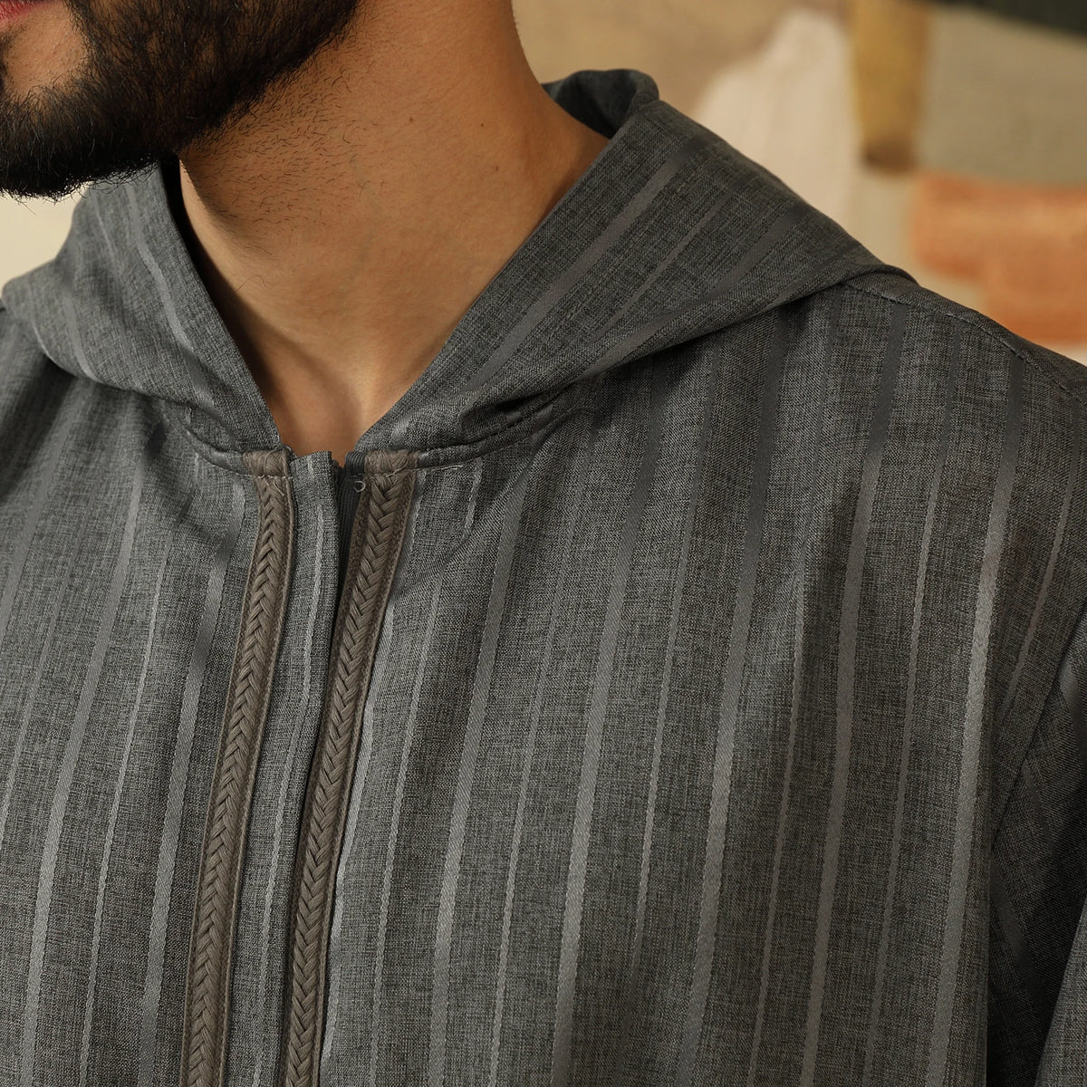 Striped Thoub For Men
