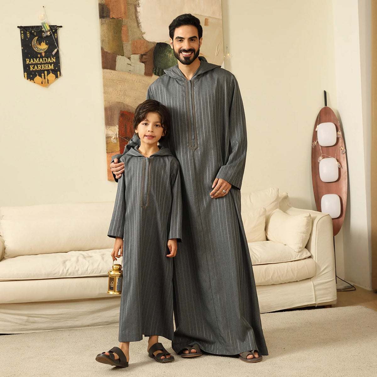 Striped Thoub For Men