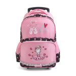 16 Pink Trolley Backpack for Girls Image
