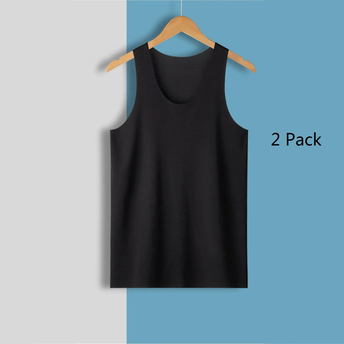Plain Vest-2 Pack for Men Image