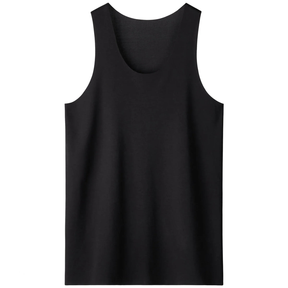 Black Plain Vest-2 Pack for Men Image