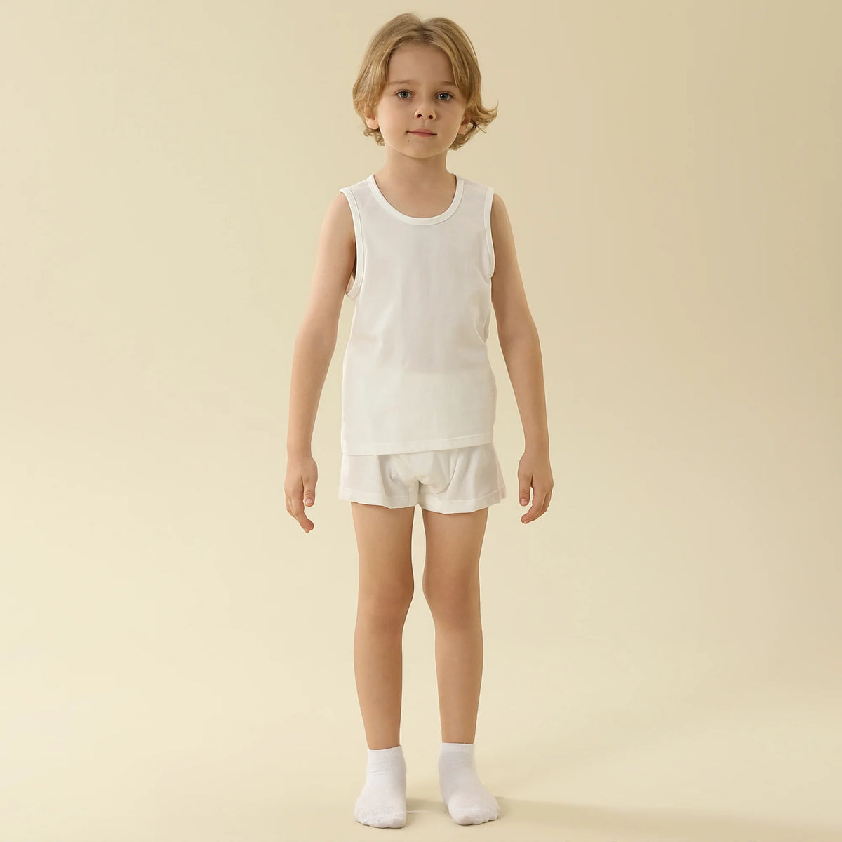 Plain Vest-3Pc For Boys