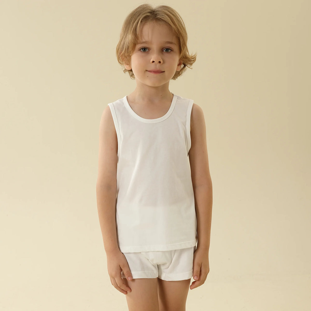 Plain Vest-3Pc For Boys