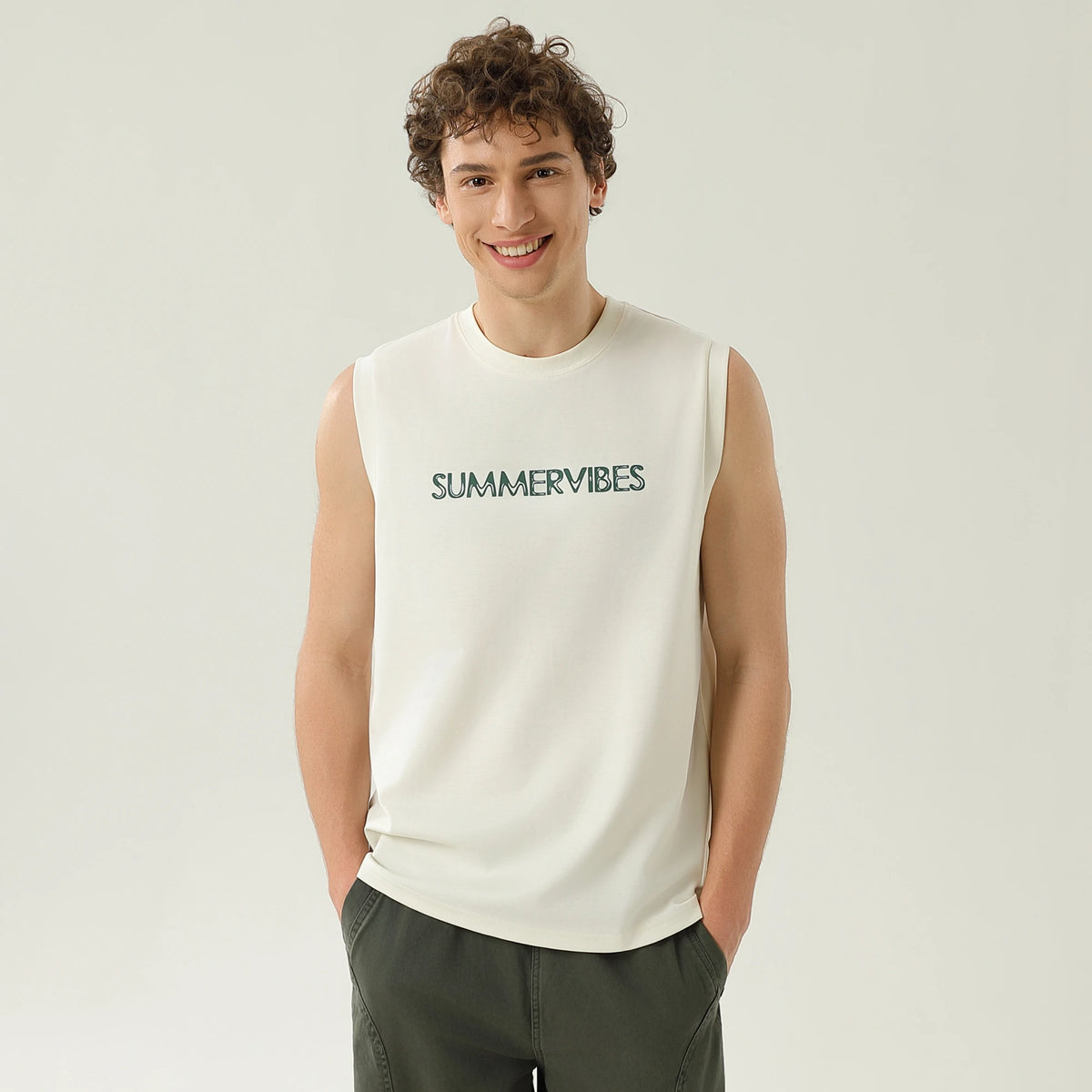 Casual Printed Vest for Men