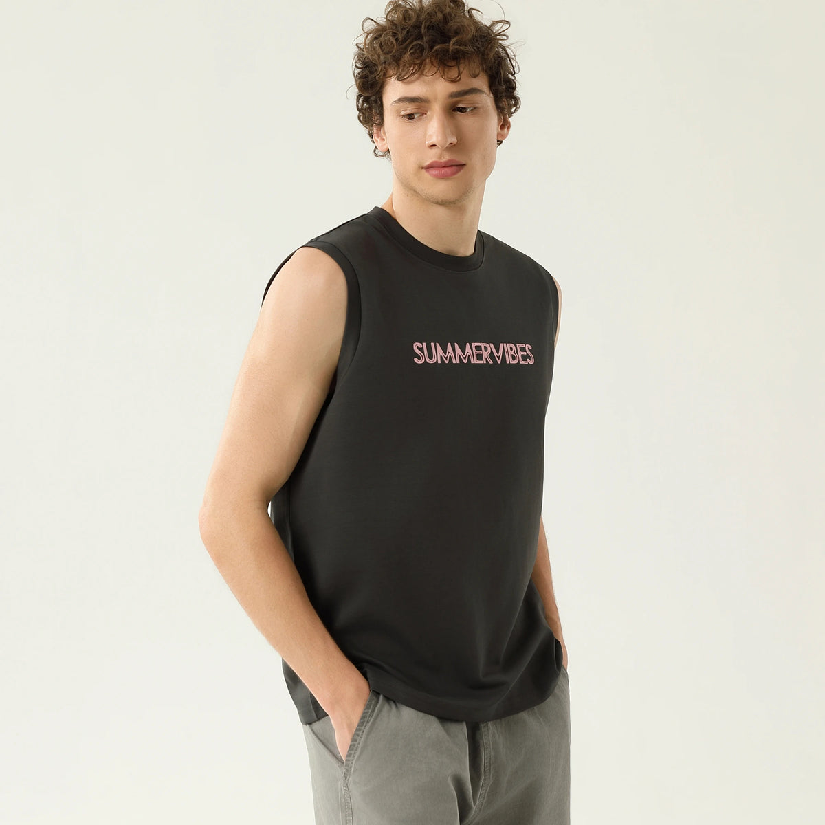 Casual Printed Vest for Men