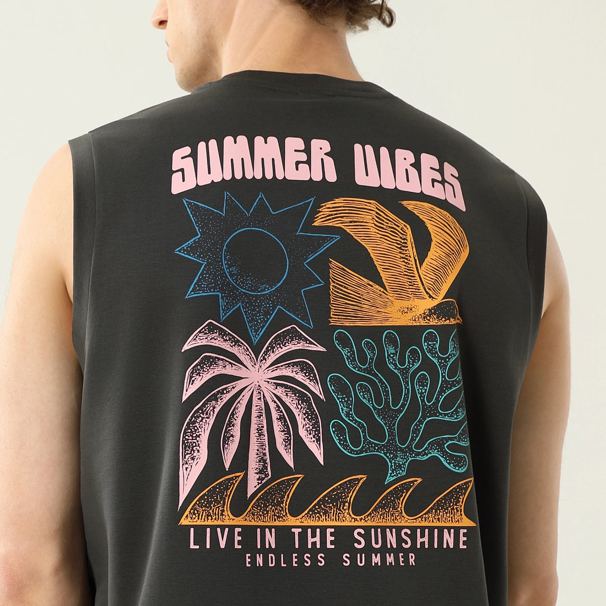 Casual Printed Vest for Men