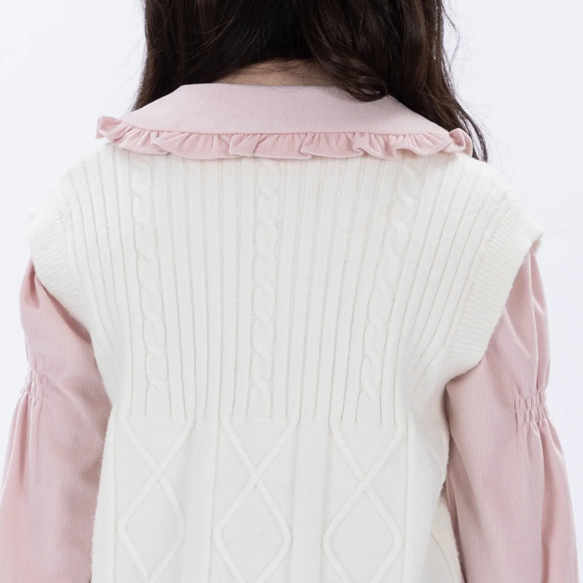 Casual Jacquard Waistcoat for Girls Image