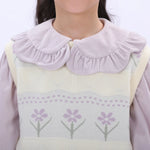 Casual Floral Waistcoat for Girls Image