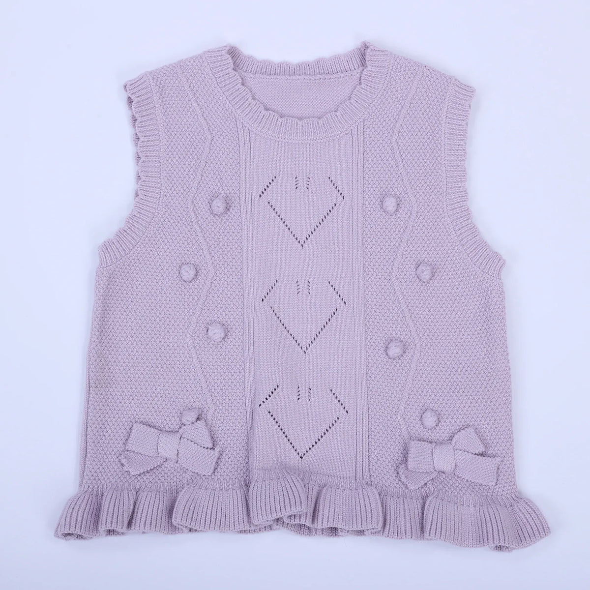 Casual Jacquard Waistcoat for Girls Image