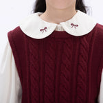 Casual Jacquard Waistcoat for Girls Image