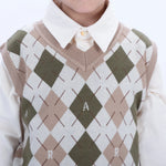 Casual Checked Waistcoat for Boys Image