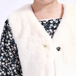 Casual Solid Waistcoat for Girls Image