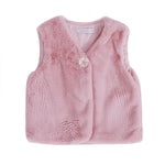 Casual Solid Waistcoat for Girls Image
