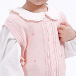 Casual Jacquard Waistcoat for Baby girl Image