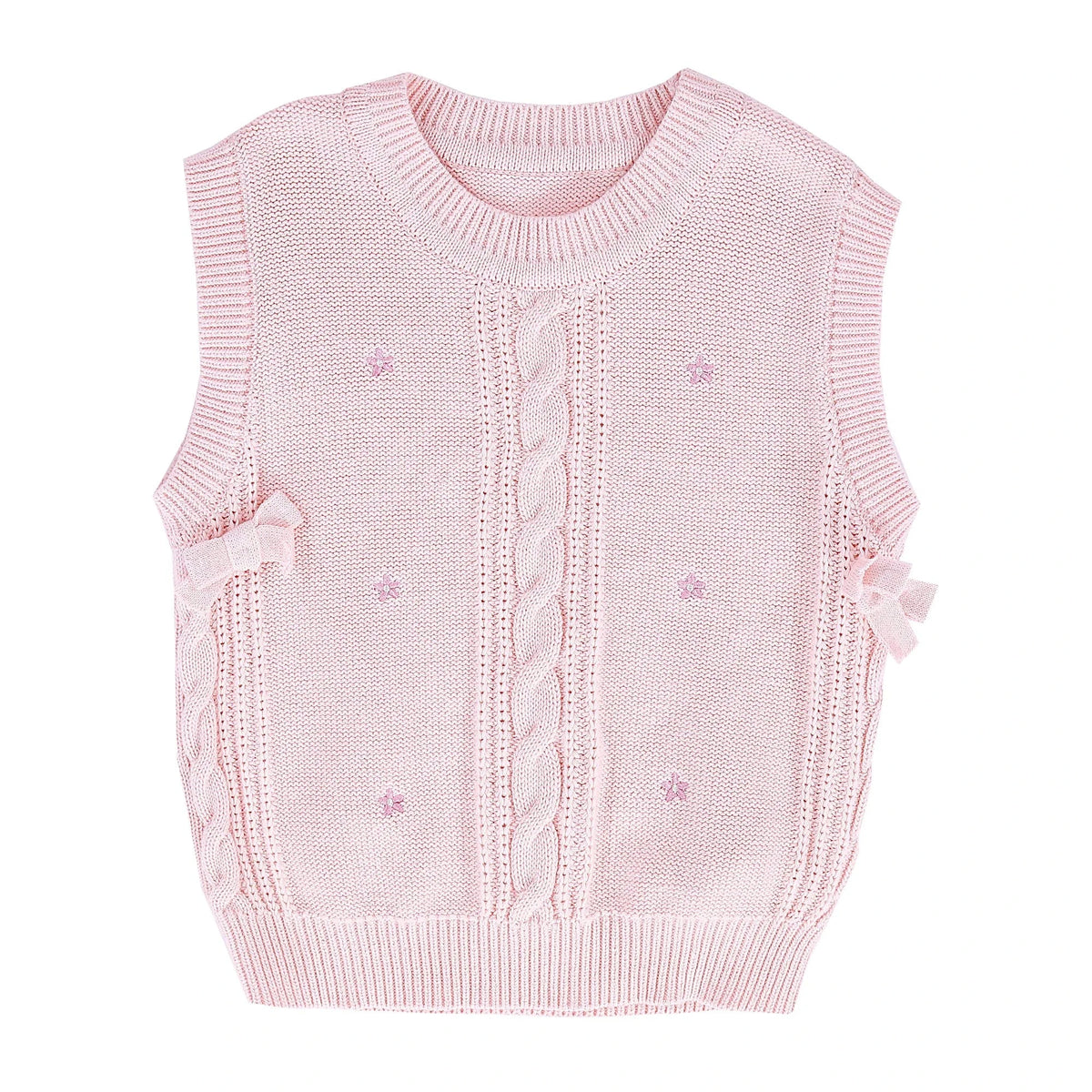 Casual Jacquard Waistcoat for Baby girl Image