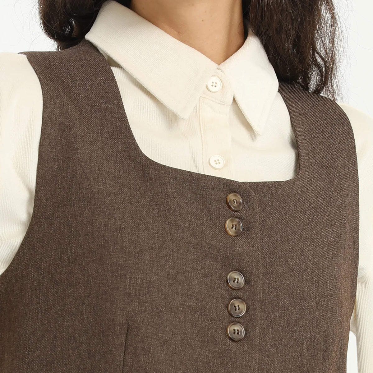Elegant Solid Waistcoat for Women Image