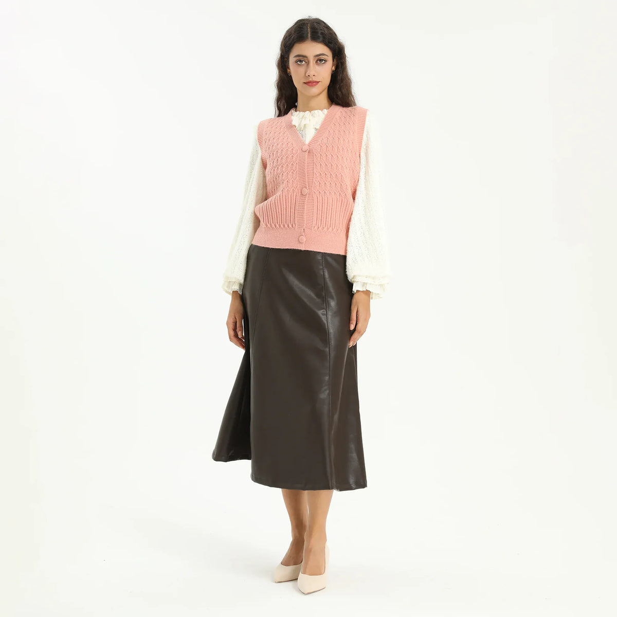 Elegant Jacquard Waistcoat for Women Image