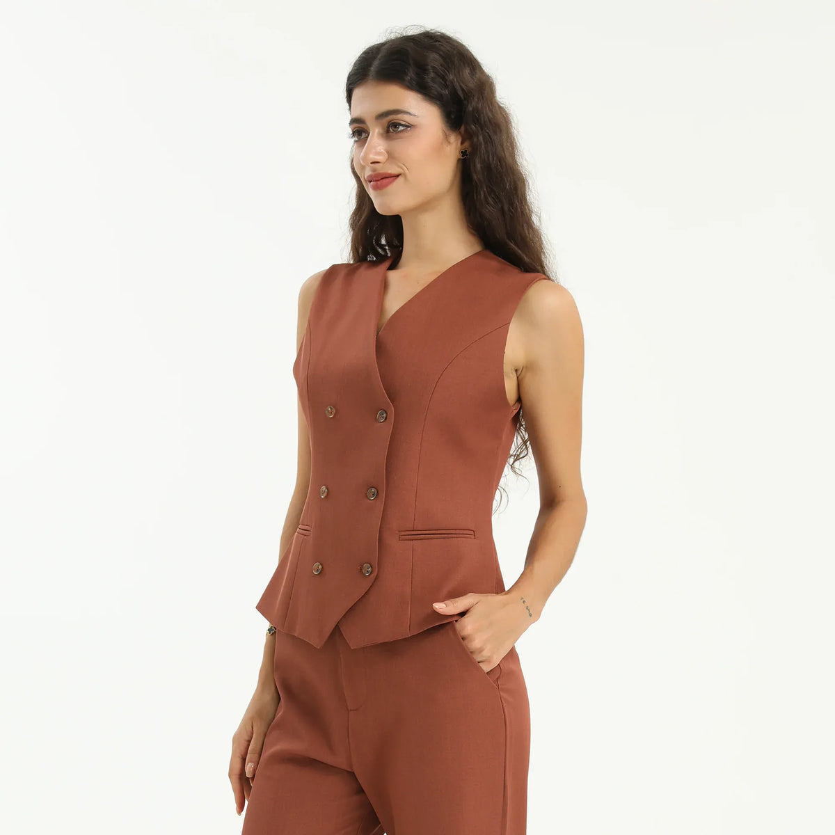 Elegant Plain Waistcoat for Women Image