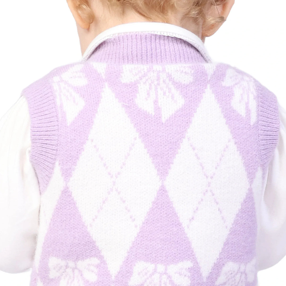 Checked Formal Waistcoat for Baby girl Image