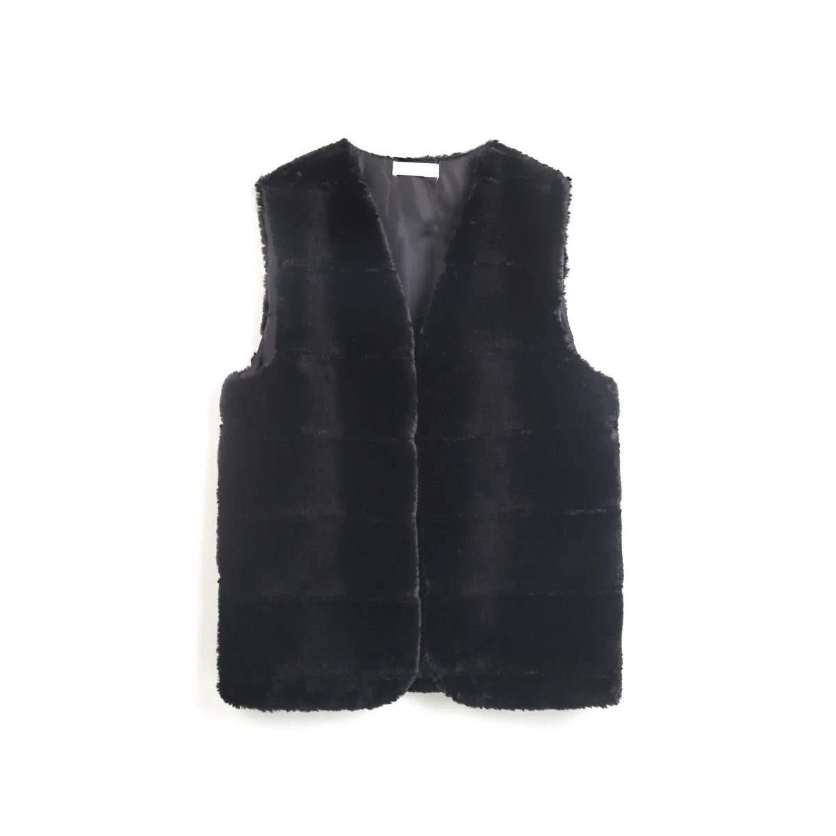 Black Elegant Waistcoat for Women Image