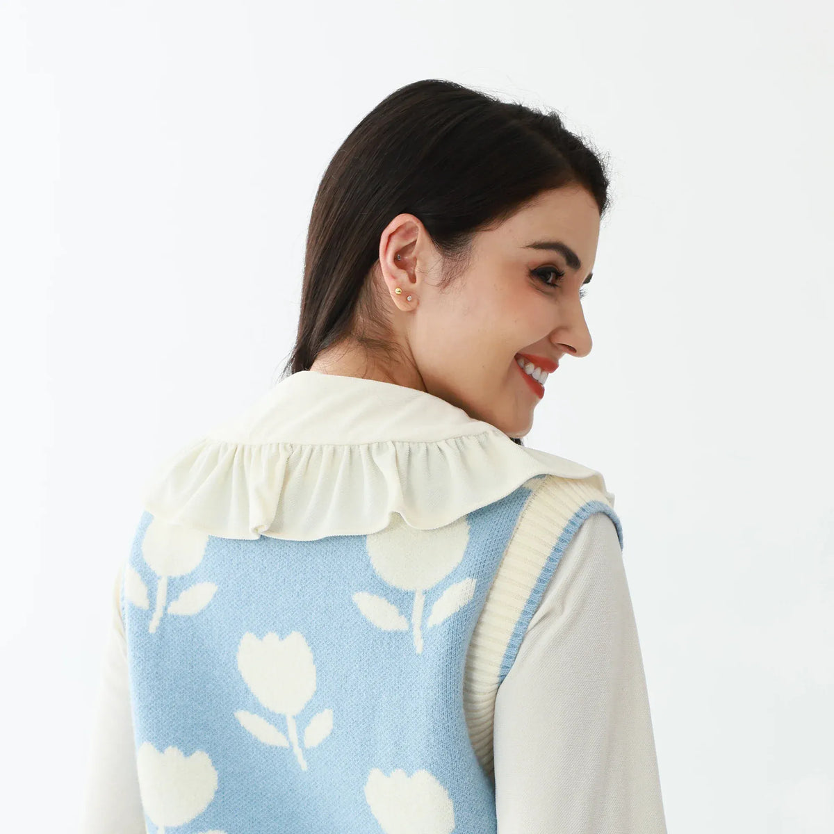 Elegant Floral Waistcoat for Women Image