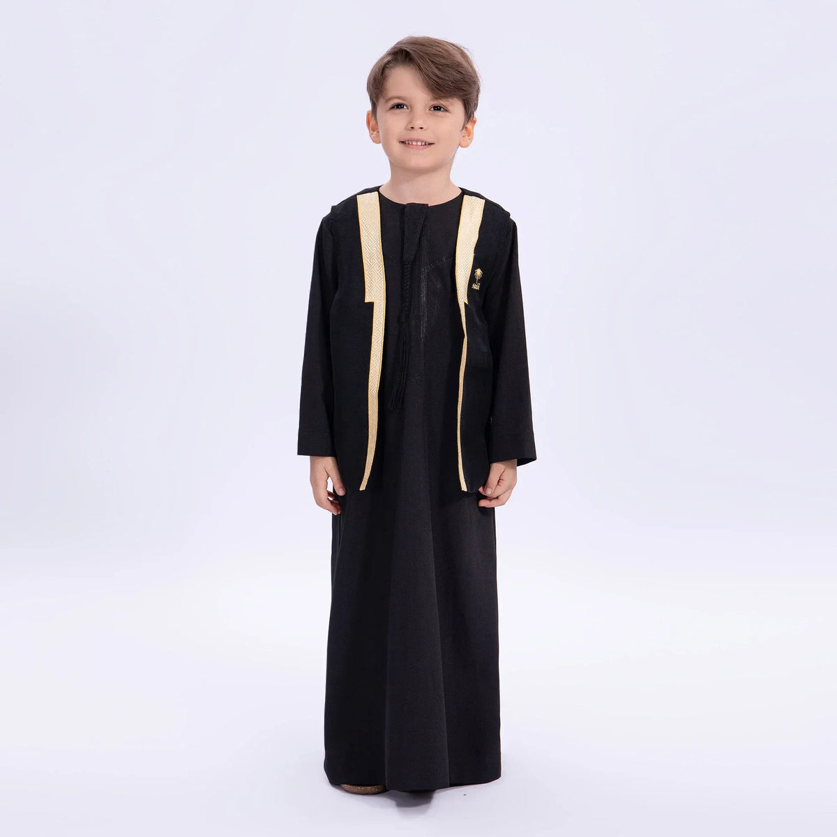 Embroidery Casual Waistcoat for Boys Image