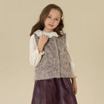 Solid Waistcoat For Girls