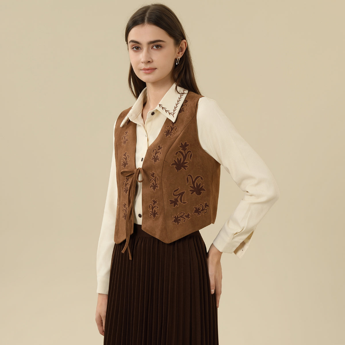 Embroidery Waistcoat For Women