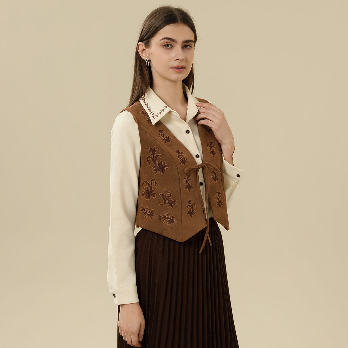 Embroidery Waistcoat For Women