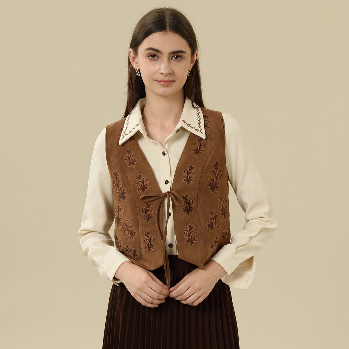 Embroidery Waistcoat For Women