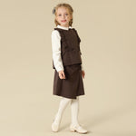 Solid Waistcoat For Girls