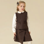Solid Waistcoat For Girls