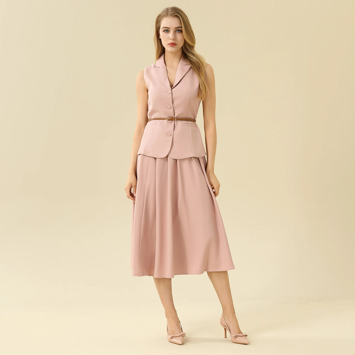 Solid Waistcoat For Women