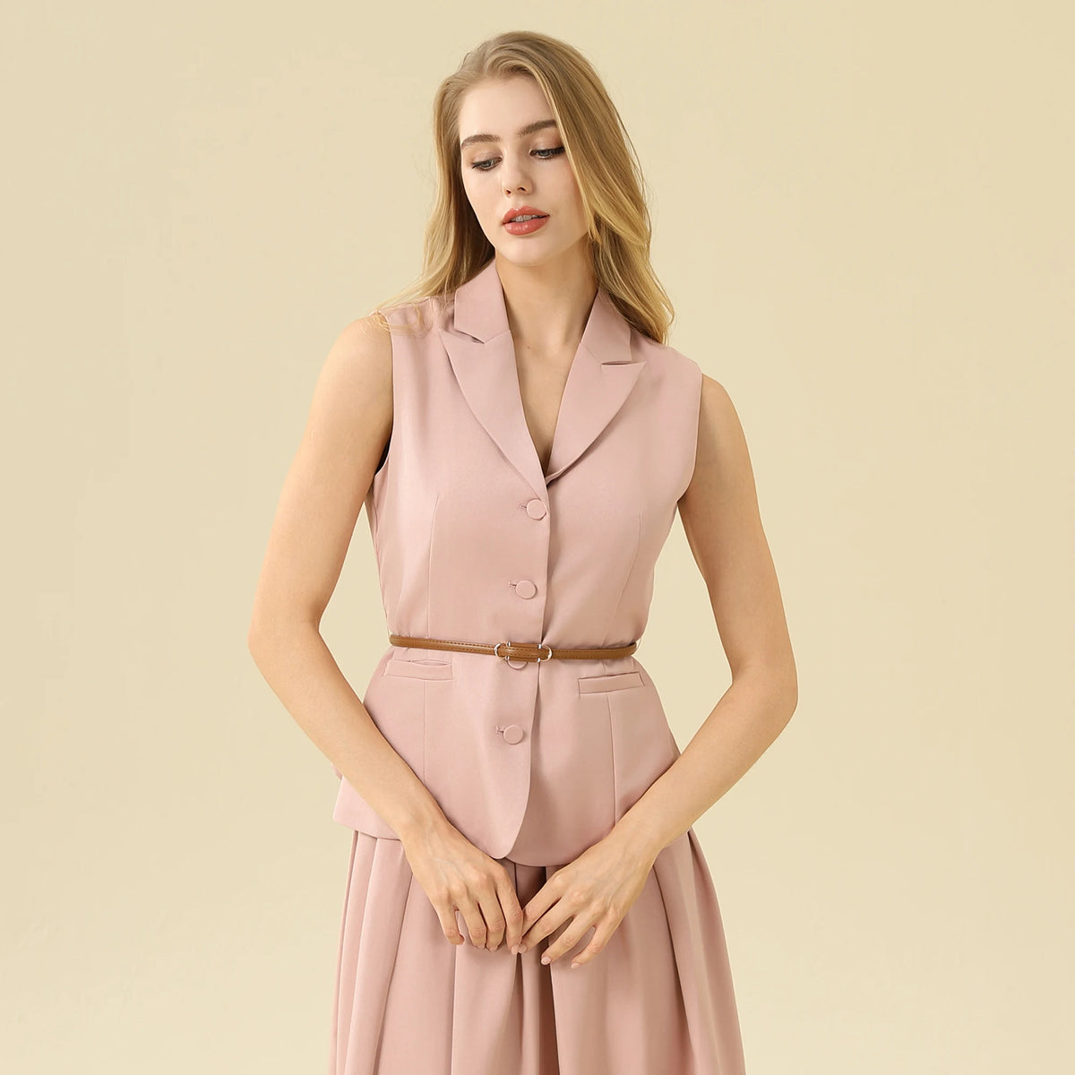 Solid Waistcoat For Women
