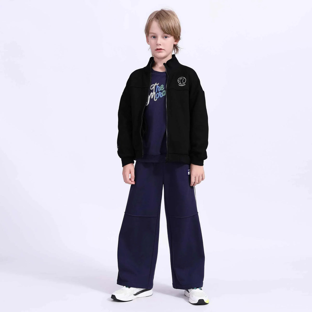 embroidery casual jacket for boys image