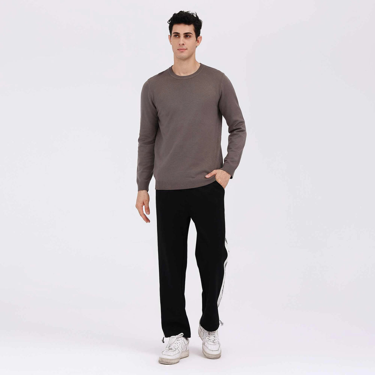 Color-Blocked Casual Pants For Men